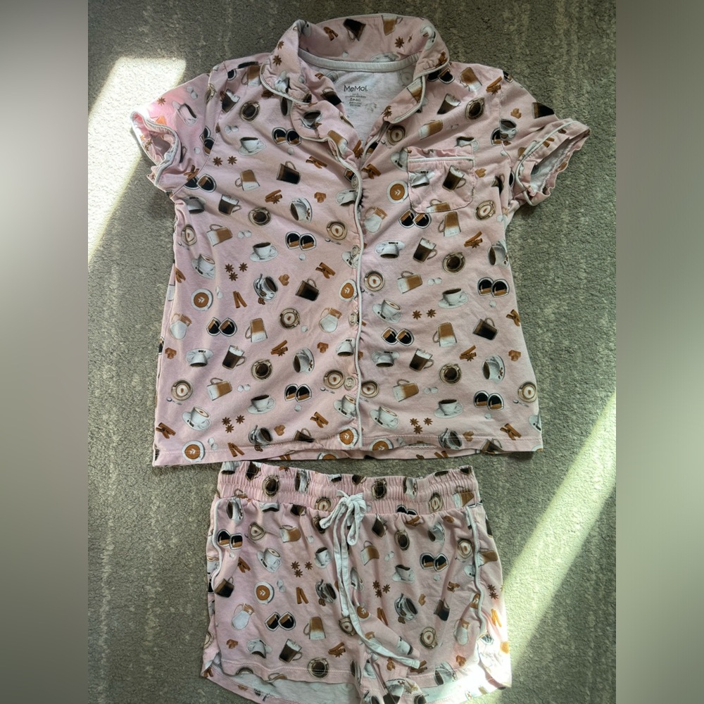Coffee-print pajamas